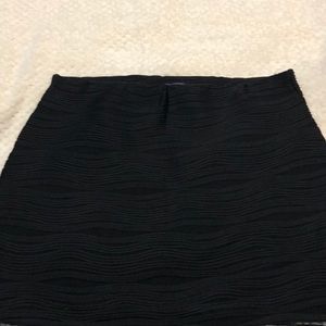 Black mini skirt
